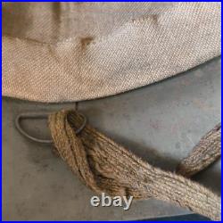 Casque En Acier De L'Armee Japonaise Avec Jugulaire Tetsubo Doublure WWII