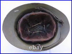 Casque Francais M 26 Interieur Allemand Date 1942