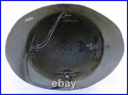 Casque Francais M 26 Interieur Allemand Date 1942