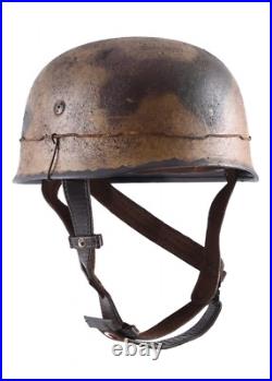 Casque M38 Soldat De La Fallschirmjäger En Acier Normandie Camo Luftwaffe WWII