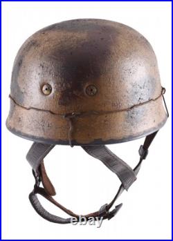 Casque M38 Soldat De La Fallschirmjäger En Acier Normandie Camo Luftwaffe WWII