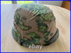 Casque Mod. 42 stahlhelm. Coque original restauré + couvre casque