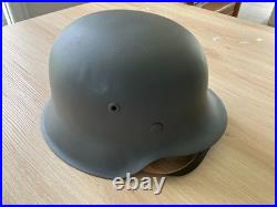 Casque Mod. 42 stahlhelm. Coque original restauré + couvre casque