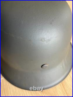 Casque Mod. 42 stahlhelm. Coque original restauré + couvre casque