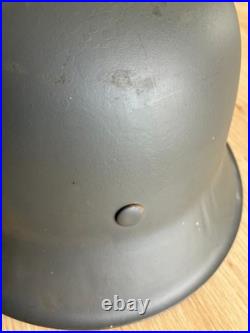 Casque Mod. 42 stahlhelm. Coque original restauré + couvre casque
