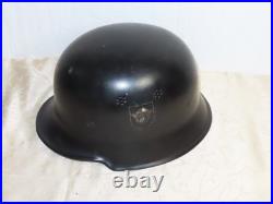 Casque Stahlhelm Pompiers Avec Double Patch Casque 2 WK