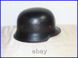 Casque Stahlhelm Pompiers Avec Double Patch Casque 2 WK