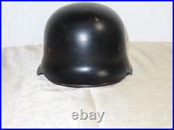 Casque Stahlhelm Pompiers Avec Double Patch Casque 2 WK