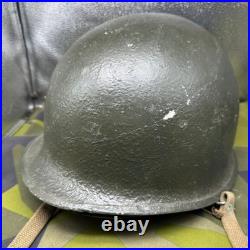 Casque US Armée M1 De La Seconde Guerre Mondiale Avec Doublure