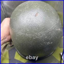 Casque US Armée M1 De La Seconde Guerre Mondiale Avec Doublure