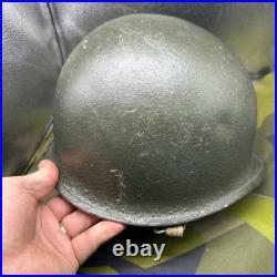 Casque US Armée M1 De La Seconde Guerre Mondiale Avec Doublure