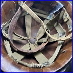 Casque US Armée M1 De La Seconde Guerre Mondiale Avec Doublure