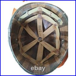 Casque US M1 pattes fixes avec Liner jonc avant, WW2 ORIGINAL #4