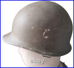 Casque US M1 pattes fixes avec liner jonc arrière, Corée, ORIGINAL #5