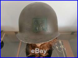 Casque US WW2 WWII US pattes fixes liner 523B 43 army