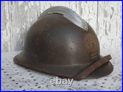 Casque adrian m26 artillerie insigne grade mai juin 39 40 wwii ww2