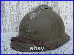 Casque adrian m26 infirmier médecin service de santé mai juin 39 40 wwii ww2