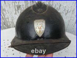 Casque adrian modèle 1926 police française occupation 39 45 wwii ww2