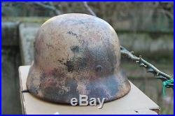 Casque allemand german helmet WW2 camuff