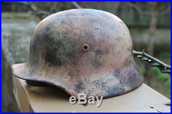 Casque allemand german helmet WW2 camuff