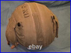 Casque anti Flak M4A2 US army air force tagg 42 ND ww2 1944 étiquette jugulaire