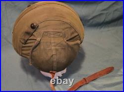 Casque anti Flak M4A2 US army air force tagg 42 ND ww2 1944 étiquette jugulaire
