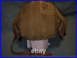 Casque anti Flak M4A2 US army air force tagg 42 ND ww2 1944 étiquette jugulaire