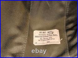 Casque anti Flak M4A2 US army air force tagg 42 ND ww2 1944 étiquette jugulaire