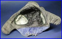 Casque d'aviateur soviétique vintage en tissu de la Seconde Guerre mondiale