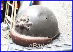Casque d'essai modele 35/37 en 35/40 tankiste artillerie stahlhelm helmet Adrian