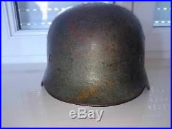 Casque m35 Allemand Camo. German Helmet Stahlhelm. WW2