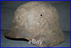 Casque original allemand WW2 M40 SZ62 #casque stahlhelm casco elmo il y a