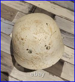 Casque parachutiste allemand WW, camo blanc