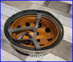 Casque parachutiste allemand WW, camo blanc