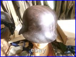 Casque ww2 bon état m42 sans insigne pur jus pas de jugulaire juste une partie