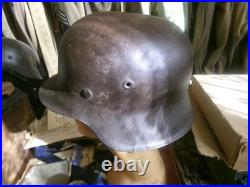 Casque ww2 bon état m42 sans insigne pur jus pas de jugulaire juste une partie