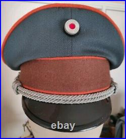 Casquette Schirmmütze d'officier Polizei Gendarmerie WW2 REPRODUCTION