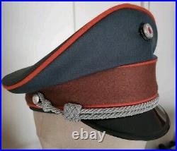 Casquette Schirmmütze d'officier Polizei Gendarmerie WW2 REPRODUCTION