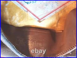 Casquette d'officier US brune Bancroft WW2 100% ORIGINALE #2
