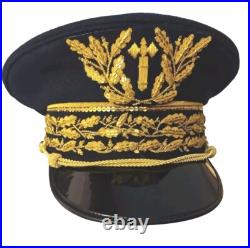 Casquette de Préfet Vichy 1942 drap bleu foncé REPRODUCTION de belle Qualité
