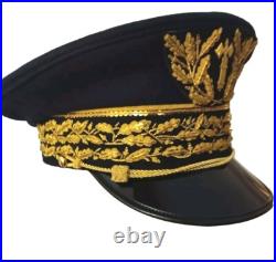 Casquette de Préfet Vichy 1942 drap bleu foncé REPRODUCTION de belle Qualité