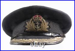 Casquette officier Royal Navy WW2 (matériel original)
