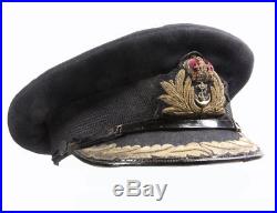 Casquette officier Royal Navy WW2 (matériel original)