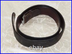 Ceinture Koppelriemen Allemand 2 WK! Estampillé B. A. M. 1 39! N6