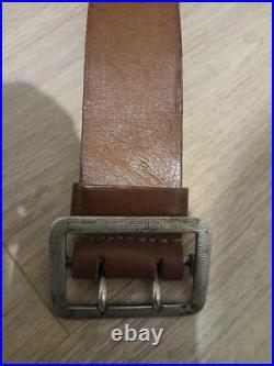 Ceinturon officier cuir fauve WW2