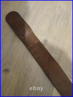 Ceinturon officier cuir fauve WW2 Ceinturon officier cuir fauve WW2