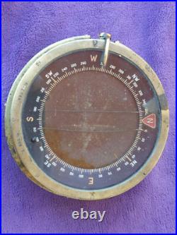 Compas de navigation type P4A de bombardier de la RAF 2eme guerre mondiale