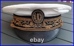 Contrôleur Protectorat Maroc et Tunisie WW2 Casquette 1930-1940 brodée ORIGINAL
