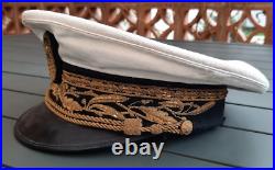 Contrôleur Protectorat Maroc et Tunisie WW2 Casquette 1930-1940 brodée ORIGINAL