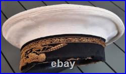 Contrôleur Protectorat Maroc et Tunisie WW2 Casquette 1930-1940 brodée ORIGINAL